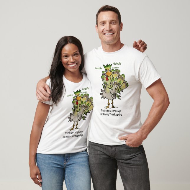 Goofy Grönt Turkey Gobble T Shirt (Unisex)