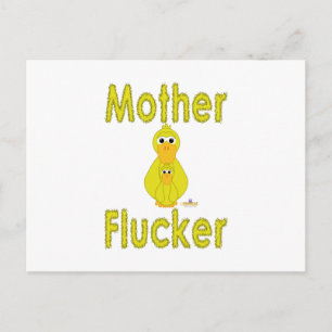 Goofy Gult Anka och Baby Mor Flucker Vykort
