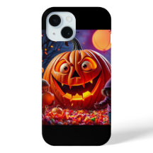 Goofy Halloween Pumpkin iPhone 15 Fodral - Unik gå