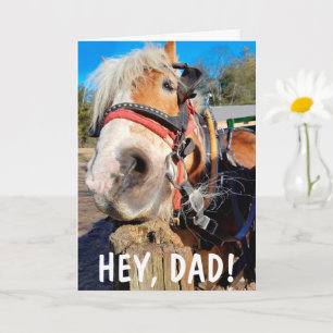 Goofy Horse Funny Fars dag Kort