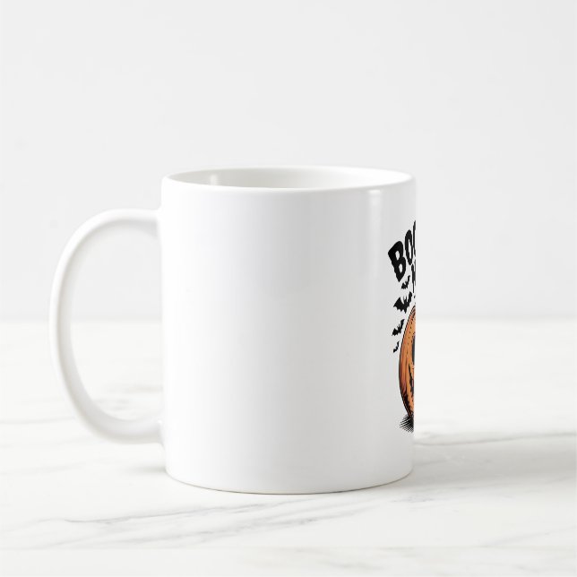 Goofy Jack-O’-Lantern Pumpkin Ansikte Art Kaffemugg (Vänster)