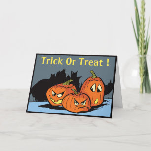 Goofy Jack-O-Lantern Trio Halloween-kort Kort