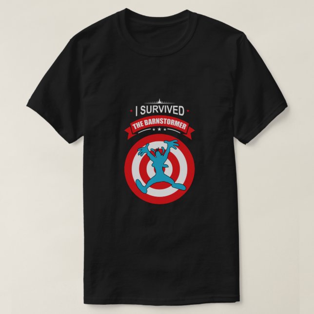 Goofy jag Överlevde Barnstormer T Shirt (Design framsida)