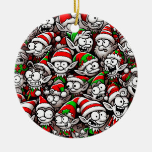 Goofy Jul Elves Julgransprydnad Keramik