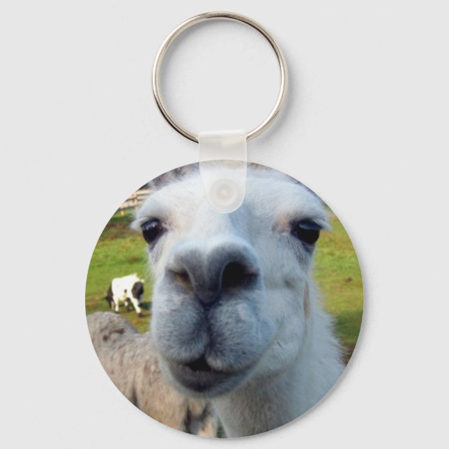 Goofy Llama Keychain Nyckelring (Framsida)