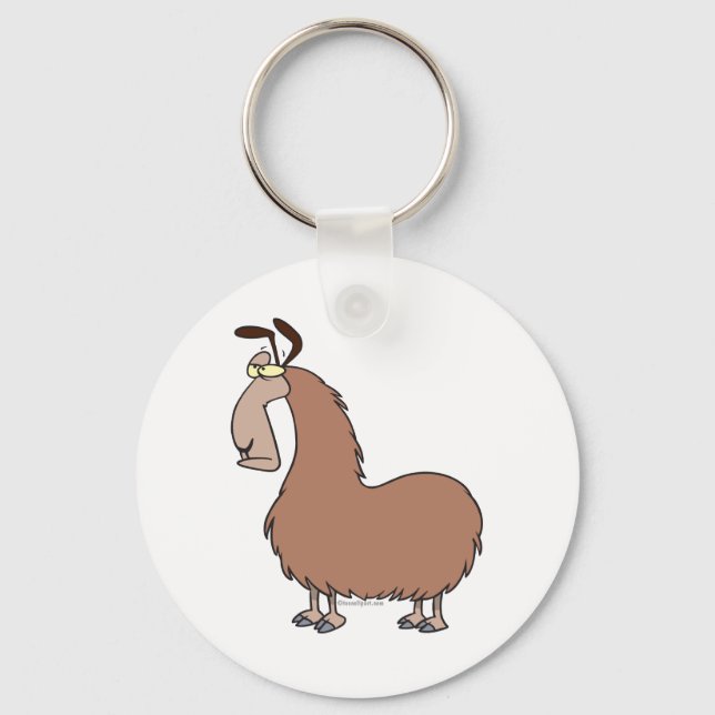 goofy llama-tecknad nyckelring (Framsida)