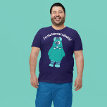 Goofy Monster-grafik för anpassningsbar Message T Shirt<br><div class="desc">Den här roligten är en snygg illustration av ett vackert tittar monster med en egen slogan över anpassningsbarna i fet vit stil.</div>