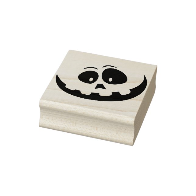 Goofy pumkin ansikte Halloween silhouette art frim Stämpel (Stämpel)