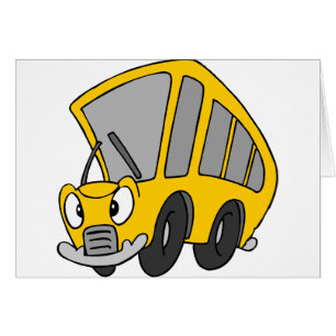 Goofy School Buss Hälsningskort
