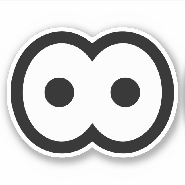 Goofy Tecknad Eyeball Vinyl Klistermärken (Framsida)