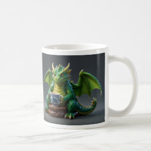 Goofy walesisk drake dricker te kaffemugg