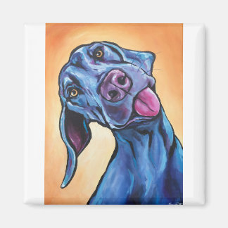 Goofy Weimaraner Magnet