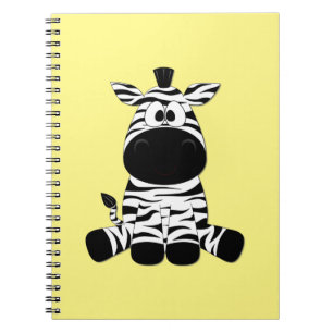 Goofy Zebra Gult Anteckningsbok