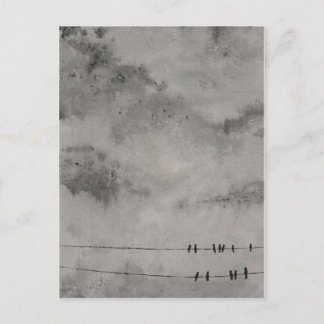 googbye blå himmel vykort