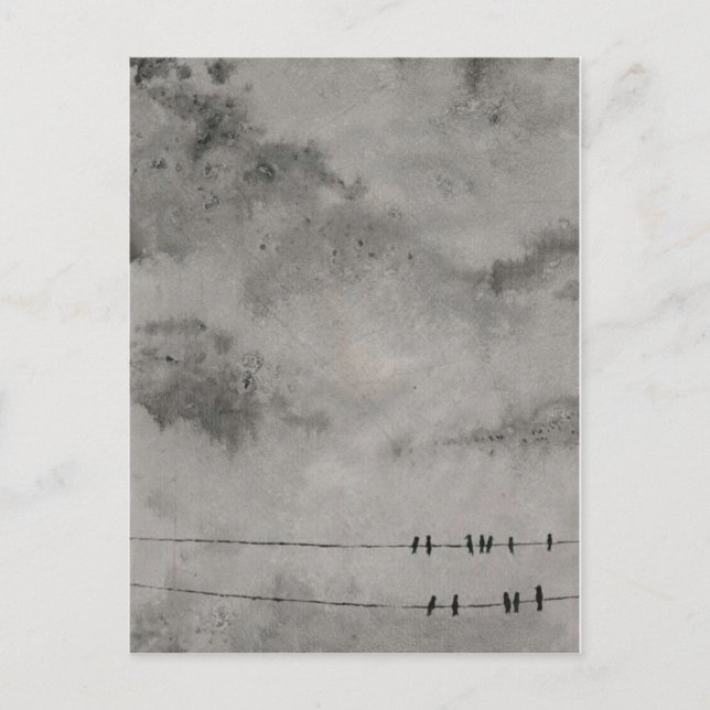 googbye blå himmel vykort (Framsida)