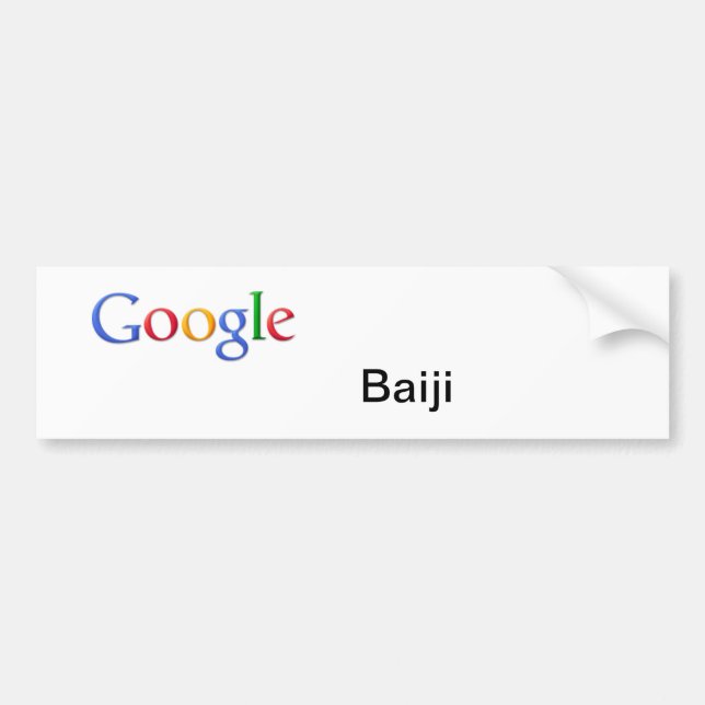 Google Baiji bildekal (Framsidan)