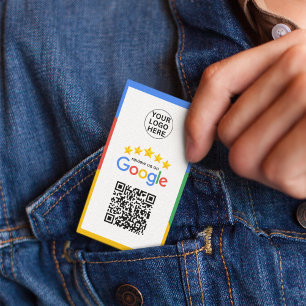 Google Business Review 5 Star Qr-kod Visitkort