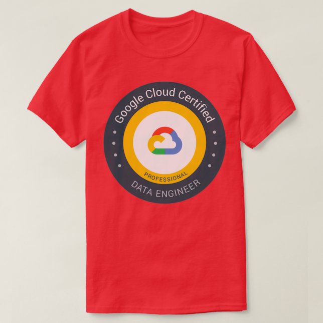 Google Cloud Auktoriserad Professionell Data Ingen T Shirt (Design framsida)
