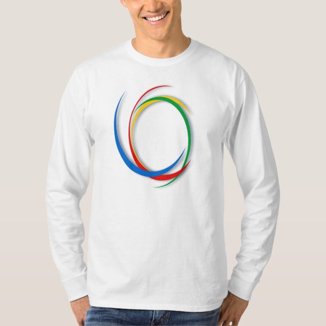 Google färger tee shirt (Framsida)