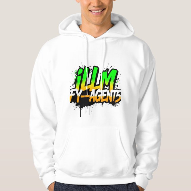 Google Gemini, modern logotyp design T-Shirts Hoodie (Framsida)