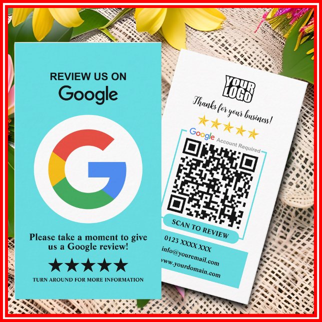 Google-granskning | Omprövningskurs QR-kod Visitkort (Skapare uppladdad)