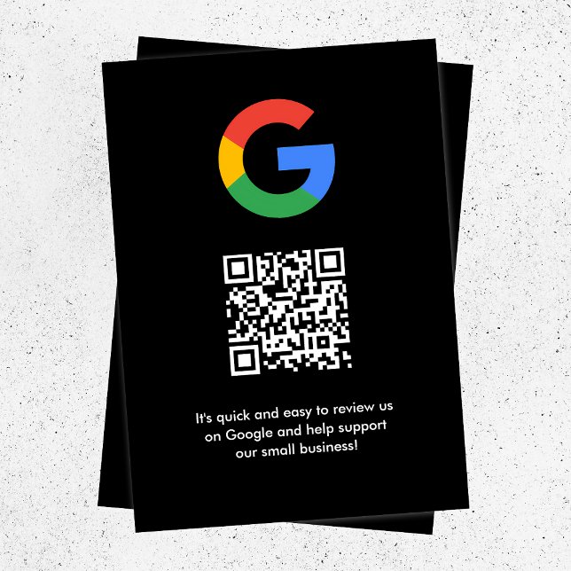 Google-granskning | QR-kod för Business Review Lin Tilläggskort (Gain Google reviews & grow your business with these editable rating request enclosure cards.)