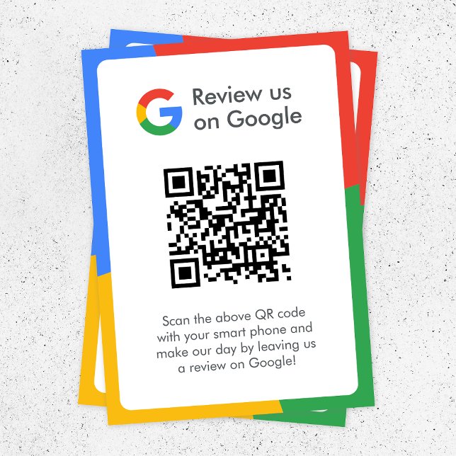 Google-granskning | QR-kod för Business Review Lin Tilläggskort (Gain Google reviews & grow your business with these editable rating request enclosure cards.)