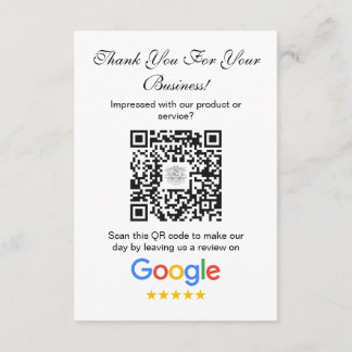 Google-granskning | QR-kod för Business Review Lin Tilläggskort