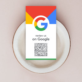 Google-granskning | QR-kod för Business Review Lin Visitkort