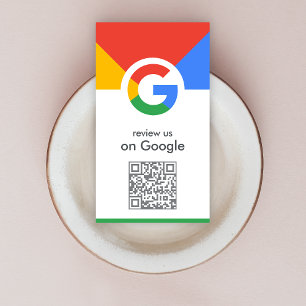 Google-granskning QR-kod för Business Review Lin Visitkort