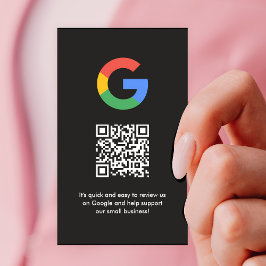 Google-granskning | QR-kod för Business Review Lin Visitkort