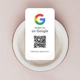 Google-granskning | QR-kod för Business Review Lin Visitkort