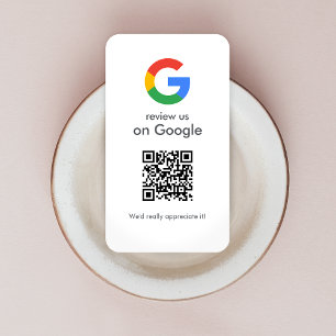 Google-granskning QR-kod för Business Review Lin Visitkort