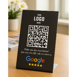 Google-granskning QR-kod, inledande tecken för för