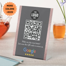 Google-granskning QR-kod, inledande tecken för för