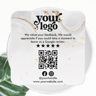 Google-granskning QR-kod Modern Logotyp Business R Tilläggskort