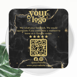 Google-granskning QR-kod Modern Logotyp Business R Tilläggskort