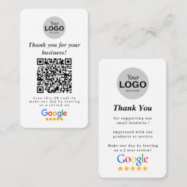 Google-granskningskort Visitkort