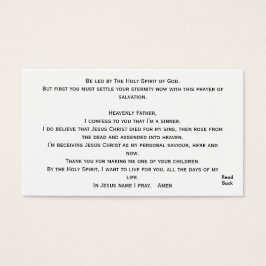 Google Jesus Kristus, bota din evighet nu... Visitkort