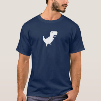 Google kromDinossaur | 8bit PIXEL | roliga T-Rex T Shirt