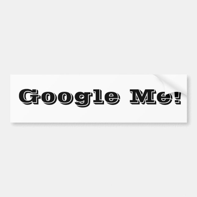 Google mig! bildekal (Framsidan)