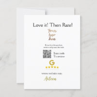 Google rate us recension order köp business QR