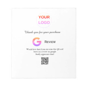 Google recension Business logotyp Scan QR-granskni Anteckningsblock