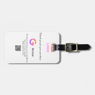 Google recension Business logotyp Scan QR-granskni Bagagebricka