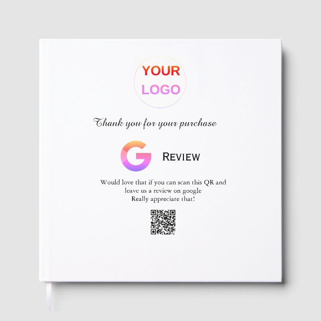 Google recension Business logotyp Scan QR-granskni Gästböcker (Framsida)