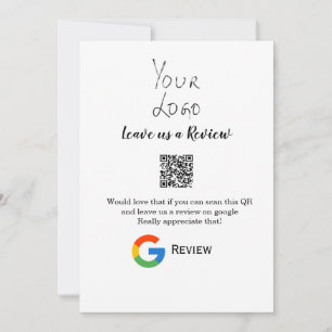 Google recension Business logotyp Scan QR-granskni Inbjudningar