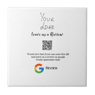 Google recension Business logotyp Scan QR-granskni Kakelplatta