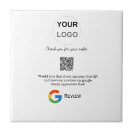 Google recension Business logotyp Scan QR-granskni Kakelplatta