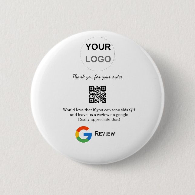 Google recension Business logotyp Scan QR-granskni Knapp (Framsida)