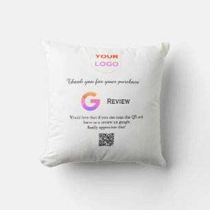 Google recension Business logotyp Scan QR-granskni Kudde
